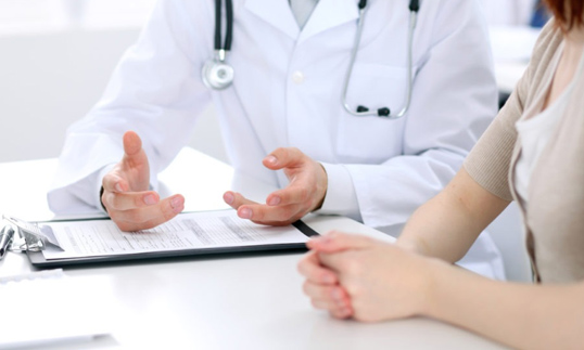 A doctor explaining a treatment plan
